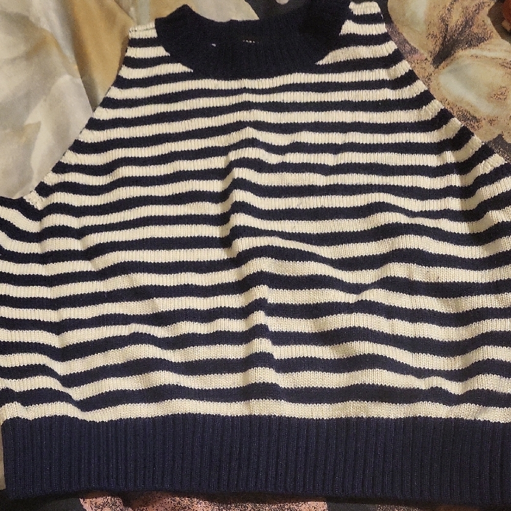 Striped Black and White Women's Sweater